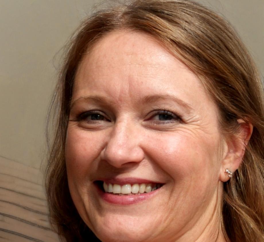 Datenanalystin Ulrike Steinbach vor Finanzdiagrammen